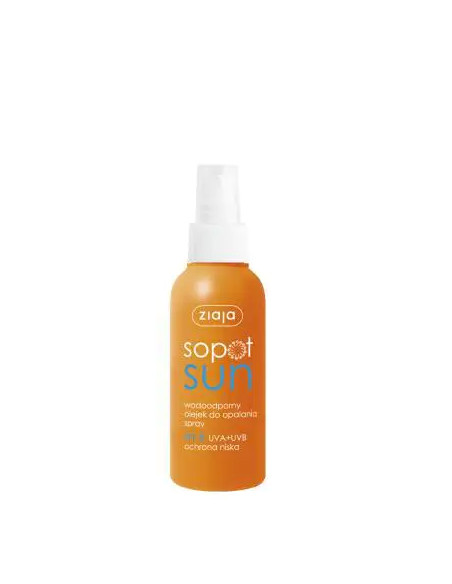 Ziaja Sopot Sun Olejek do opalania wodoodporny spray SPF 6 125 ml