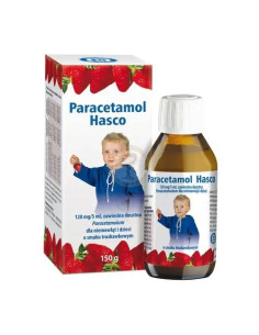 Paracetamol Hasco syrop smak truskawkowy 150 ml