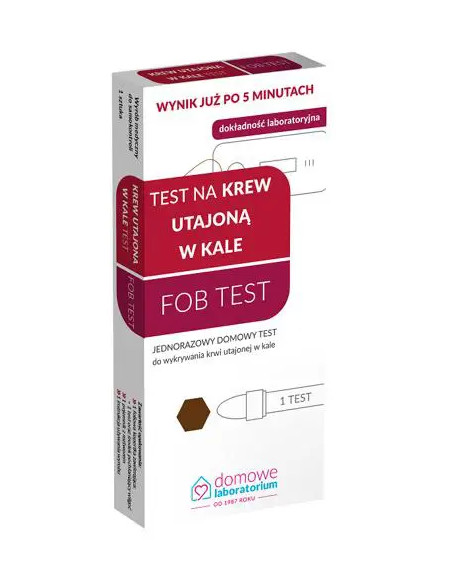TEST FOB wykrywa krew utajoną w kale 1 szt.