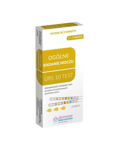 TEST URS 10 ogólne badanie moczu (2 testy w...