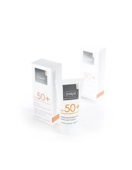 Ziaja Med SPF 50+ Kem przeciwzmarszczkowy do twarzy dla skóry suchej i dojrzałej 50 ml