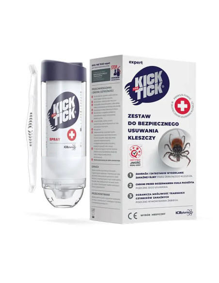 Kick The Tick Expert Zestaw do bezpiecznego usuwania kleszczy 9 ml