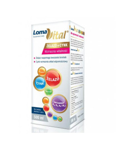 Loma Vital żelazo + cynk płyn 500 ml