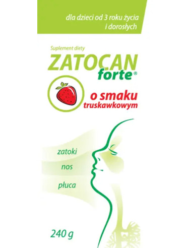 Zatocan Forte smak truskawkowy 240 g