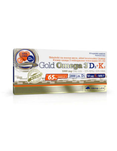 OLIMP Gold Omega 3 D3+K2 30 kaps.