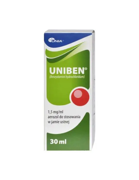 Uniben aerozol do stosowania w jamie ustnej 30 ml