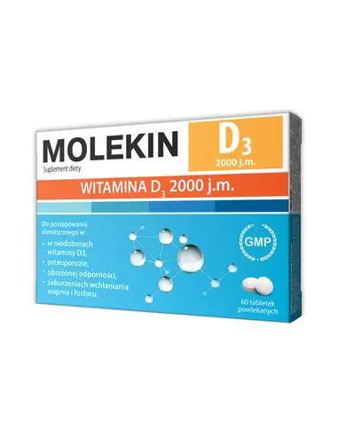 Molekin D3 2000 j.m. 60 tabl.