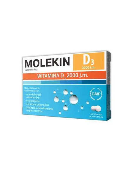 Molekin D3 2000 j.m. 60 tabl.
