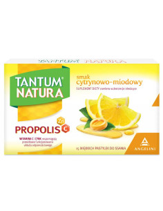 TANTUM NATURA cytr.-miod. 15 past.