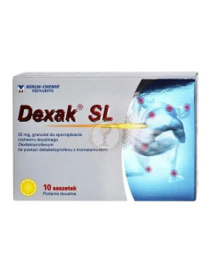 Dexak SL 25 mg 10 sasz.