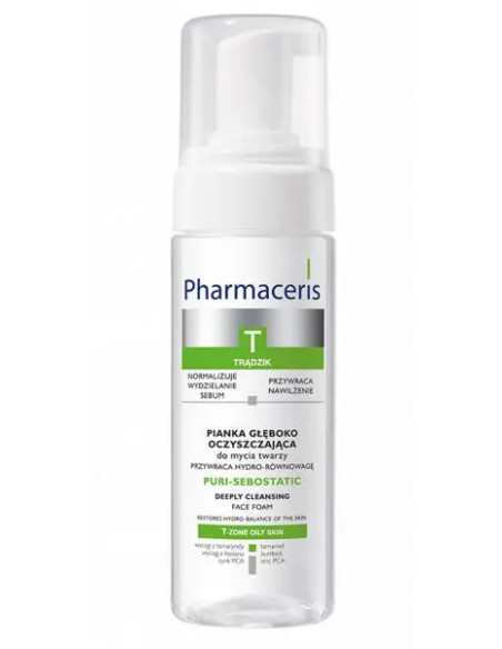 Pharmaceris T Puri-Sebostatic Pianka głęboko oczyszczająca do mycia twarzy 150 ml