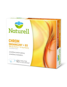 Naturell Chrom Organiczny + B3 60 tabl.