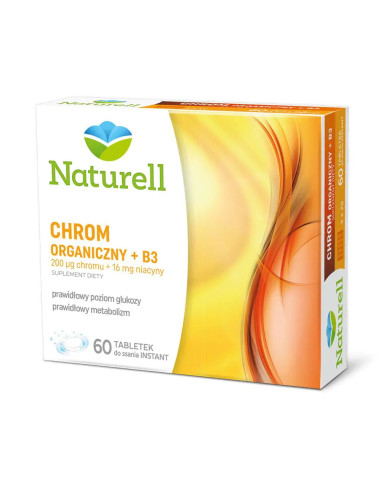 Naturell Chrom Organiczny + B3 60 tabl.