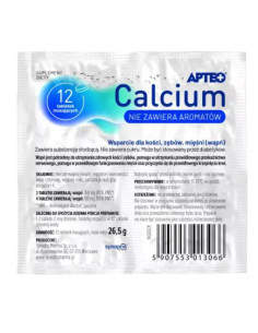 Calcium w folii 12 tabl. musujących Apteo