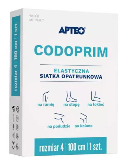 Codoprim elastyczna siatka opatrunkowa 1 szt. rozmiar 4