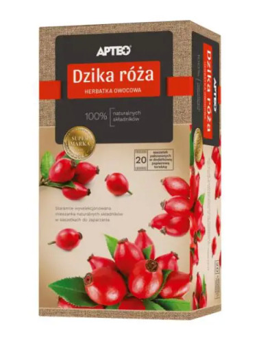 Dzika Róża Apteo Natura herbata owocowa 20 sasz.