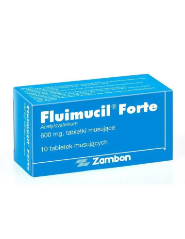 Fluimucil Forte 600 mg 10 tabl. musujących