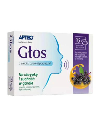Głos Apteo 16 pastylek do ssania