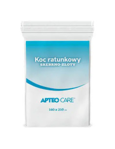 Koc ratunkowy srebrno-złoty Apteo Care 160 x 210 cm