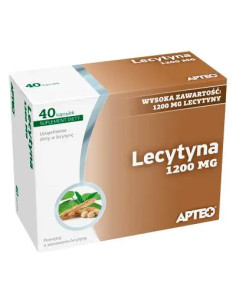Lecytyna 1200 mg Apteo 40 kaps.