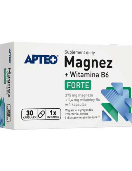 Magnez + witamina B6 Forte Apteo 30 kapsułek