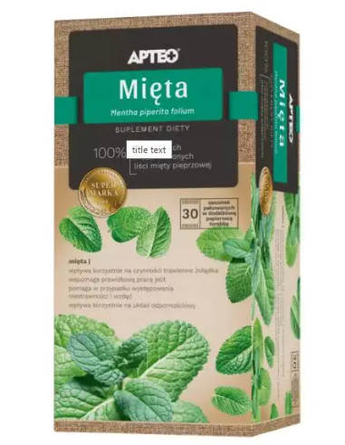 Mięta Apteo Natura 30 sasz.