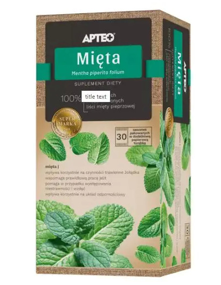 Mięta Apteo Natura 30 sasz.