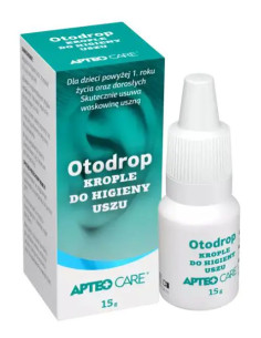 Otodrop krople do higieny uszu Apteo Care 15 g.