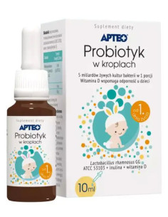 Probiotyk w kroplach Apteo 10 ml.