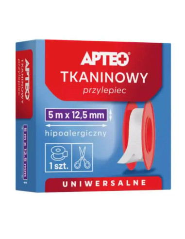 Przylepiec tkaninowy Apteo 5 m x 1,25 cm 1 szt.