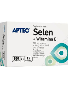 Selen + witamina E 100 tabletek APTEO