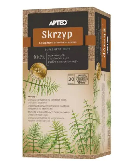 Skrzyp zioła w saszetkach do zaparzania Apteo Natura 30 sasz.