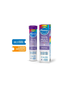 Plusssz 100% Multiwitamina + Potas 20 tabl. mus.