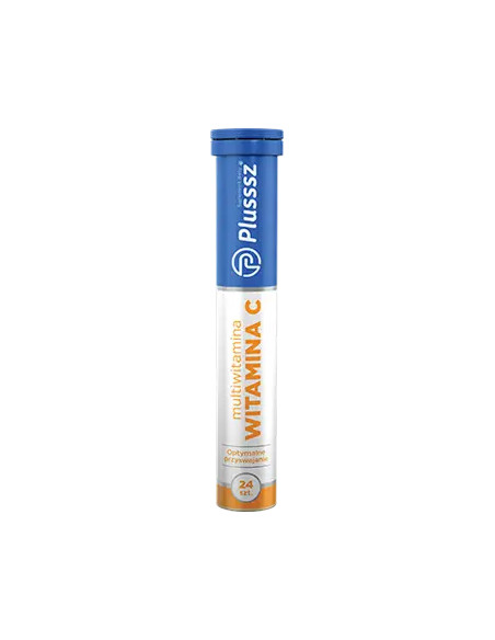 Plusssz Witamina C + Multiwitamina 24 tabl. mus.