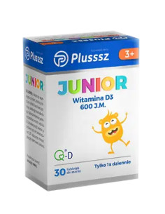 Plusssz Junior Witamina D3 30 tabl. do ssania