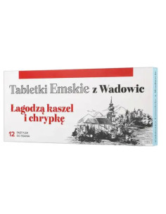 Tabletki Emskie z Wadowic 12 pastylek do ssania