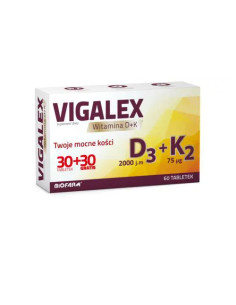 Vigalex D3 + K2 30 + 30 tabl.
