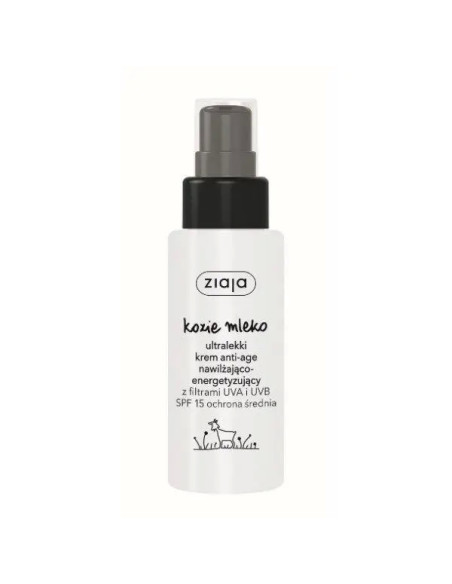 Ziaja Kozie Mleko Ultralekki krem anti-age SPF 15 50 ml