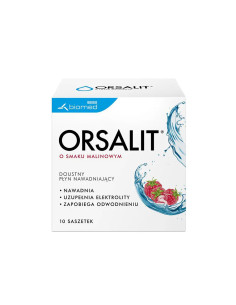 Orsalit o smaku malinowym 10 sasz.