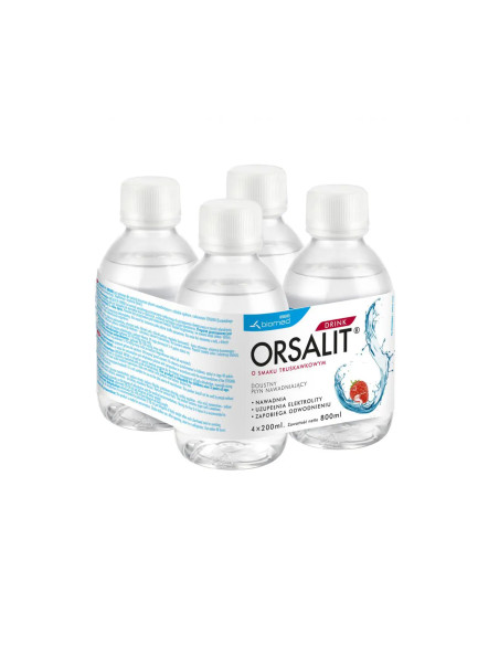 Orsalit Drink o smaku truskawkowym 4 x 200 ml