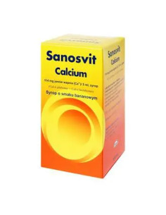 Calcium Sanosvit syrop o smaku banananowym 150 ml