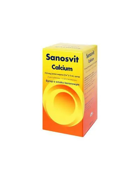 Calcium Sanosvit syrop o smaku banananowym 150 ml