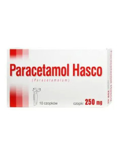 Paracetamol Hasco 250 mg czopki 10 sztuk