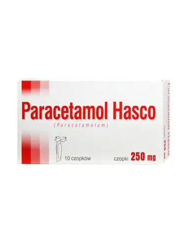 Paracetamol Hasco 250 mg czopki 10 sztuk