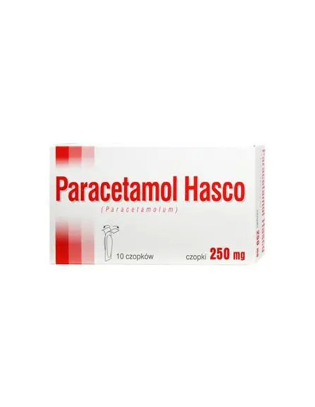 Paracetamol Hasco 250 mg czopki 10 sztuk