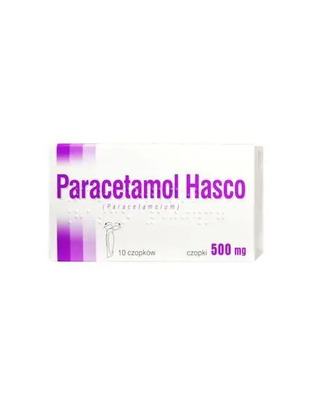 Paracetamol Hasco 500 mg czopki 10 sztuk
