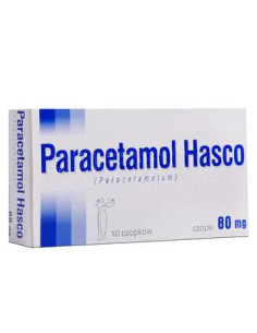 Paracetamol Hasco 80 mg czopki 10 sztuk