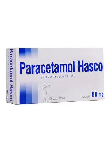 Paracetamol Hasco 80 mg czopki 10 sztuk