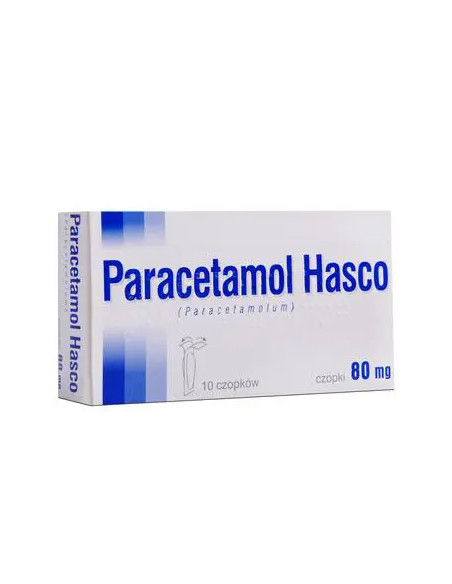 Paracetamol Hasco 80 mg czopki 10 sztuk