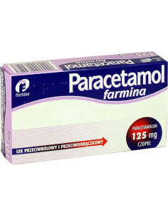 Paracetamol farmina 125mg czopki 10 sztuk